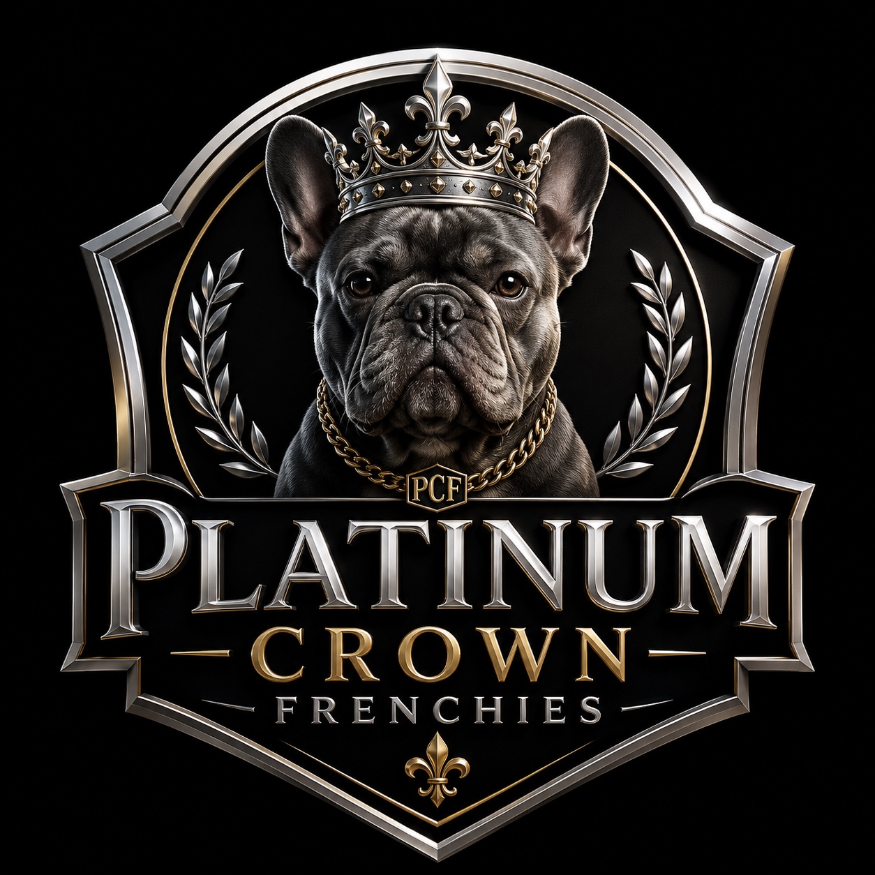 Platinum Crown Frenchies logo